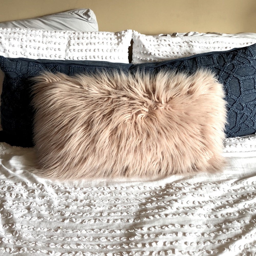 Blush Throw Pillow